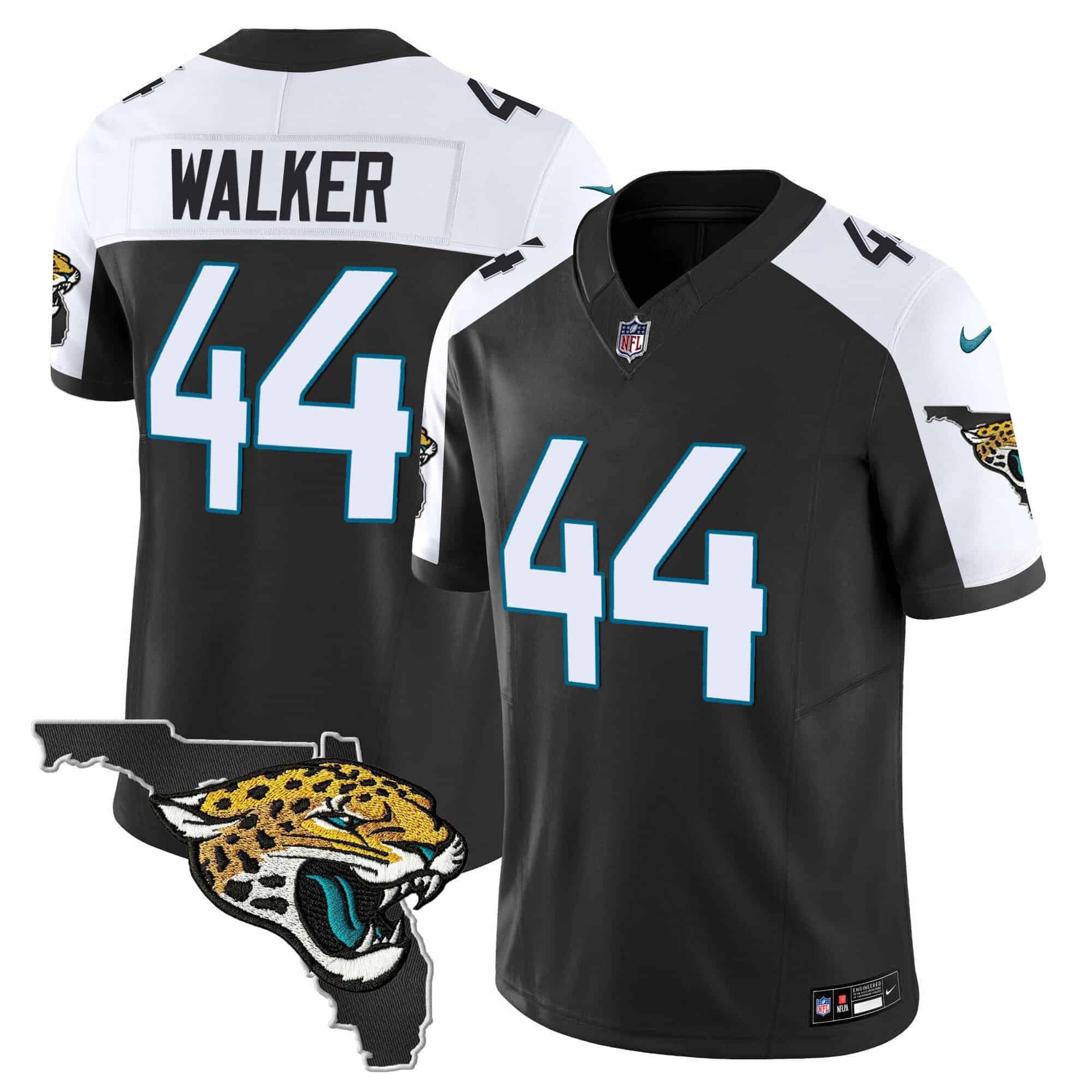 Men Jacksonville Jaguars #44 Walker Black 2024 Nike Florida Patch Vapor NFL Jersey->indianapolis colts->NFL Jersey